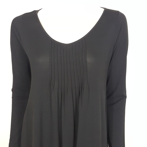 Eileen Fisher Pintuck Front Silk Dress - Picture 3 of 5